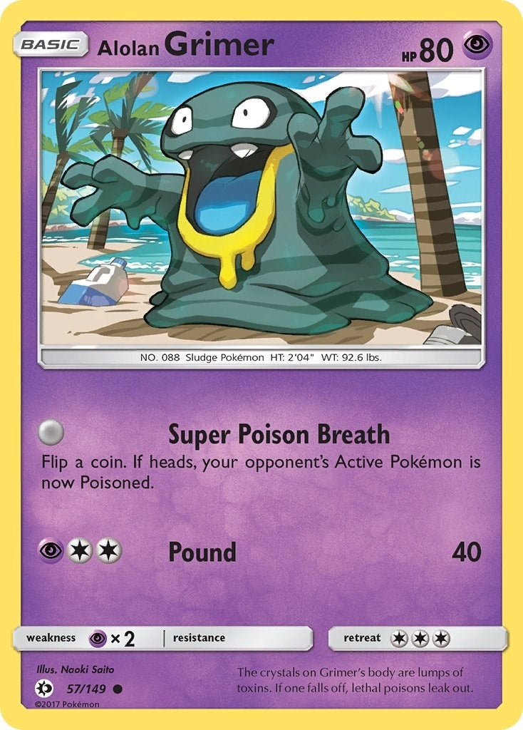 Image for Alolan Grimer (57/149) - Pokemon