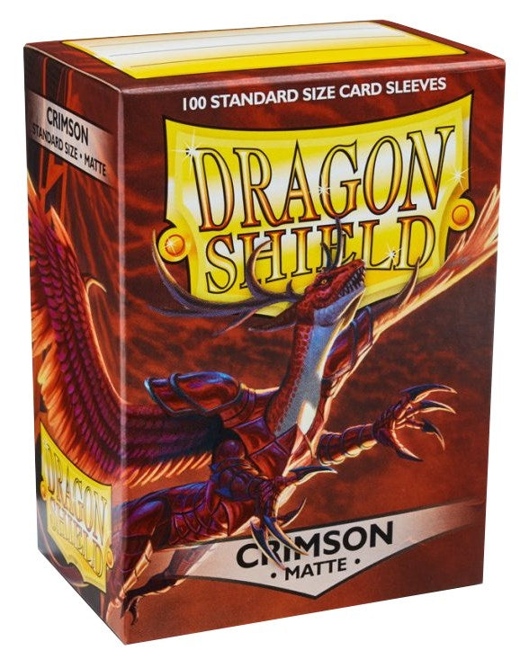 Image for Dragon Shield Matte Sleeves - Crimson (100-Pack) - Card Sleeves
