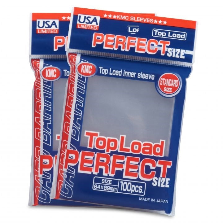 Image for KMC Clear Perfect Fit Top Load Inner Sleeves (100-Pack) - Card Sleeves