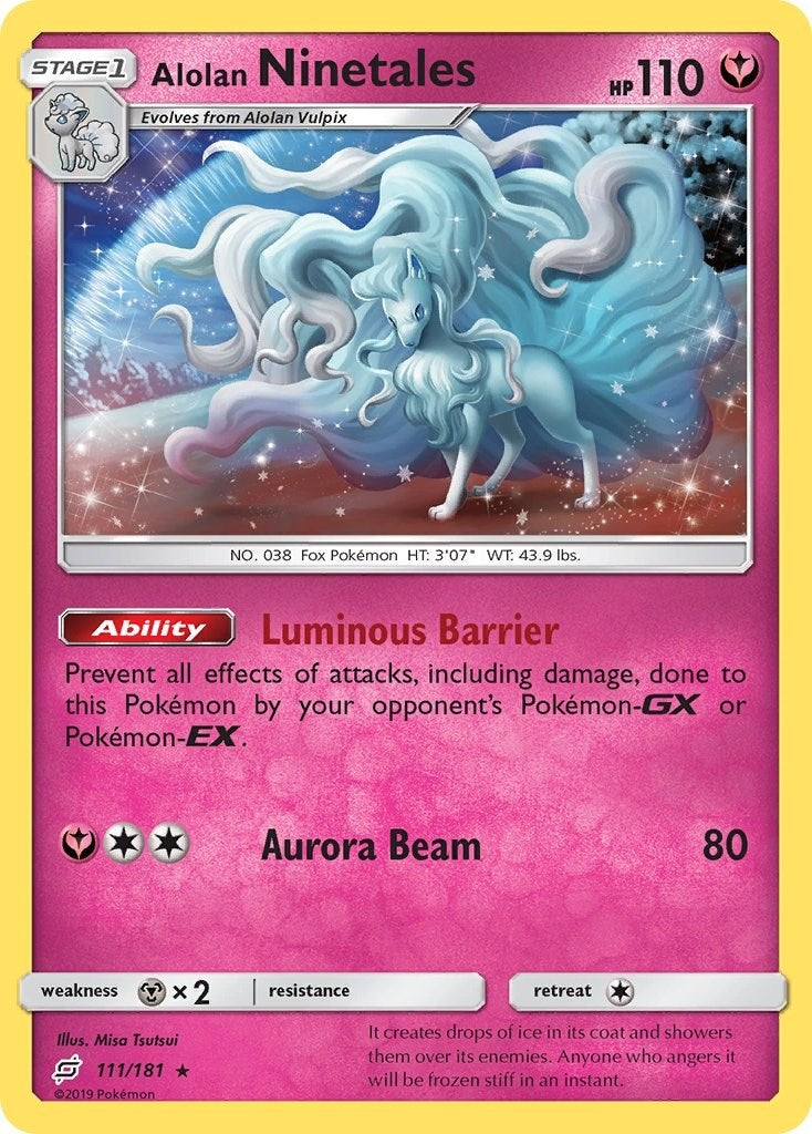 Image for Alolan Ninetales (111/181) - Pokemon