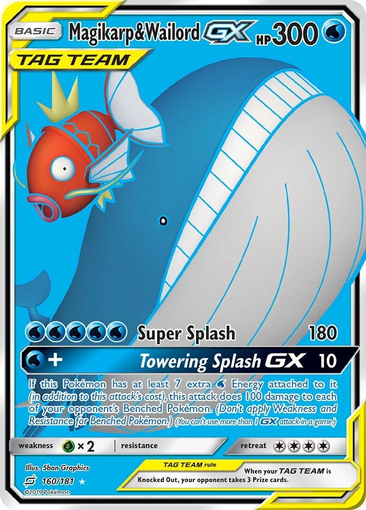 Image for Magikarp & Wailord GX (Full Art) (160/181) - Pokemon