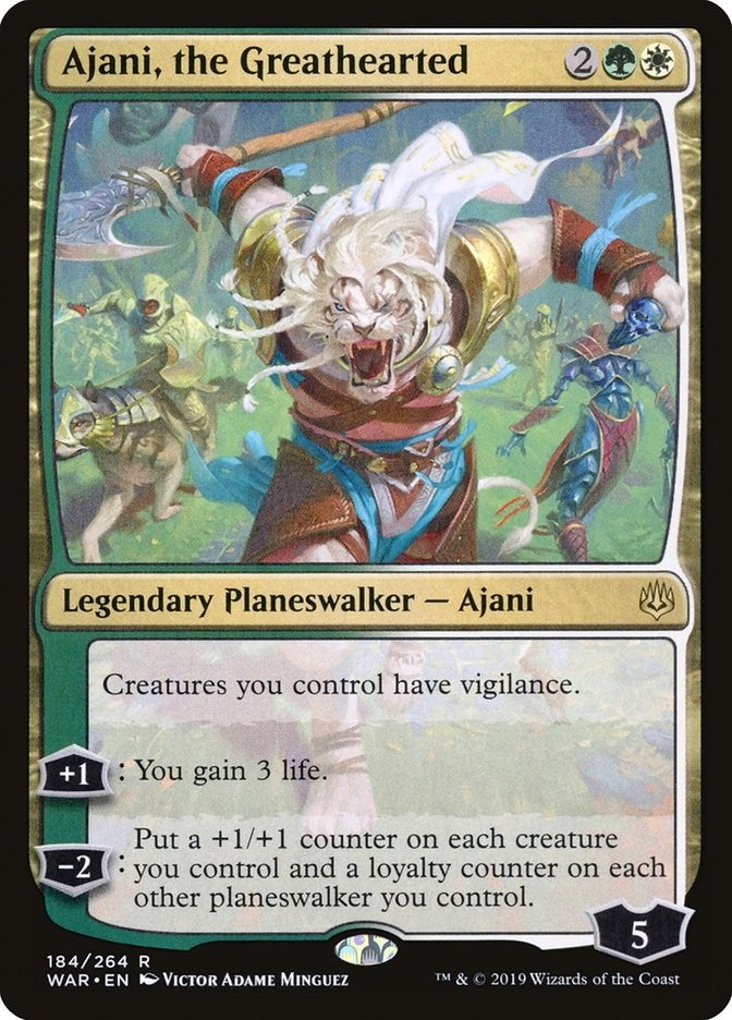Image for Ajani, the Greathearted (184) - Magic: The Gathering