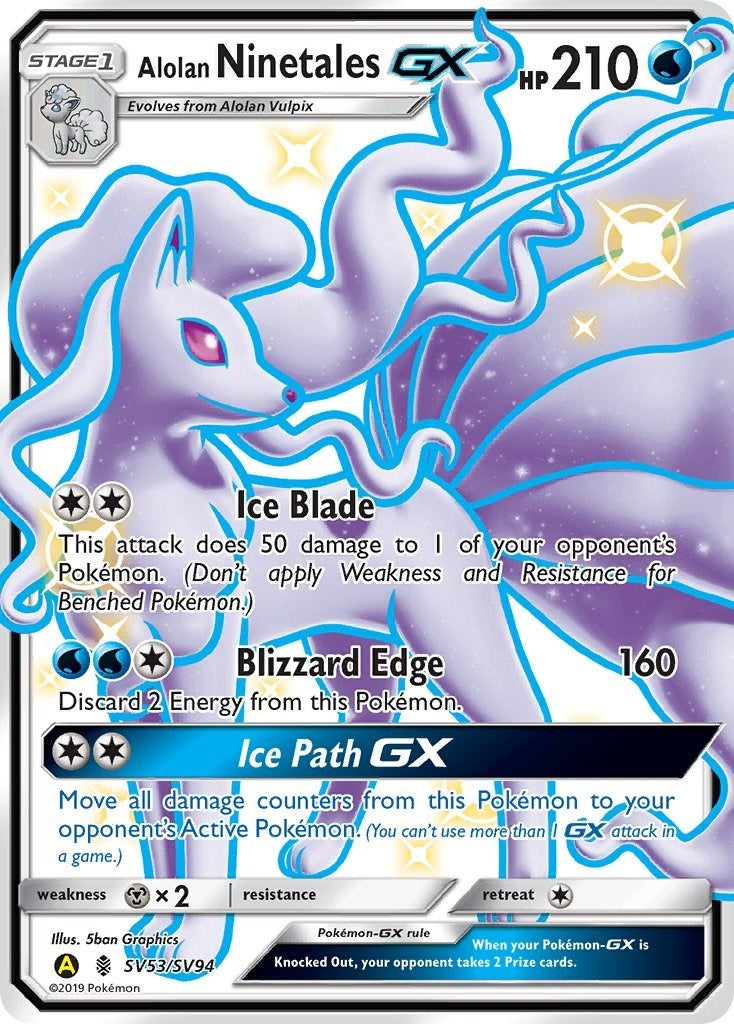 Image for Alolan Ninetales GX (SV53/SV94) - Pokemon