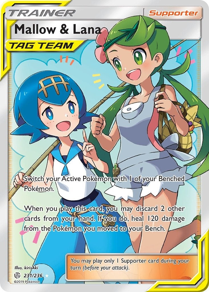 Image for Mallow & Lana (Full Art) (231/236) - Pokemon