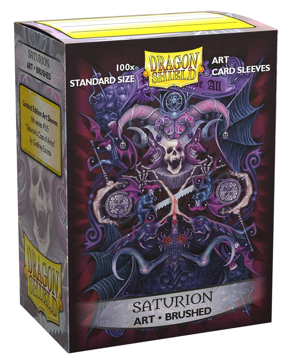Image for Dragon Shield Limited Edition Brushed Art Sleeves - Saturion: Coat-of-Arms (100-Pack) - Card Sleeves