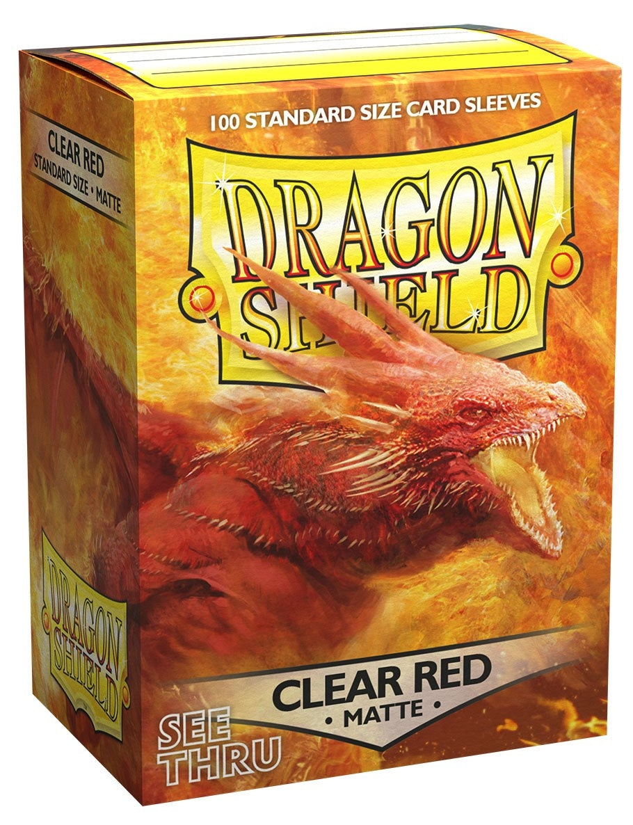 Image for Dragon Shield Matte Sleeves - Clear Red (100-Pack) - Card Sleeves