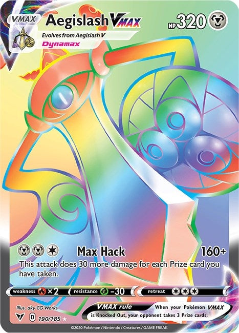 Image for Aegislash VMAX (Secret) (190/185) - Pokemon