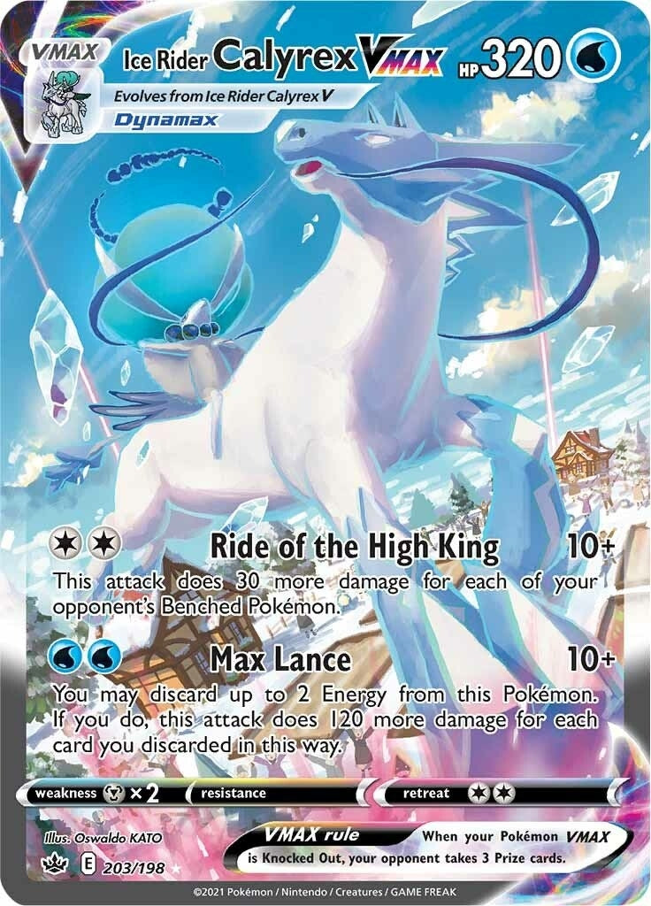 Image for Ice Rider Calyrex VMAX (Alternate Art Secret) (203/198) - Pokemon