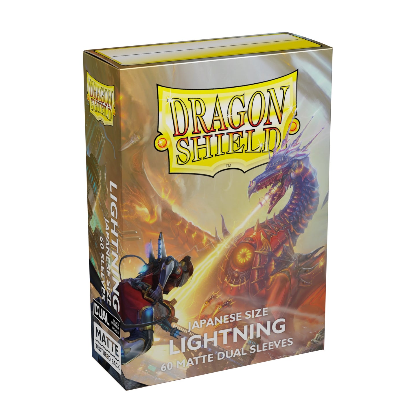 Image for Dragon Shield Dual Matte Japanese Sleeves - Lightning (60-Pack) - Card Sleeves