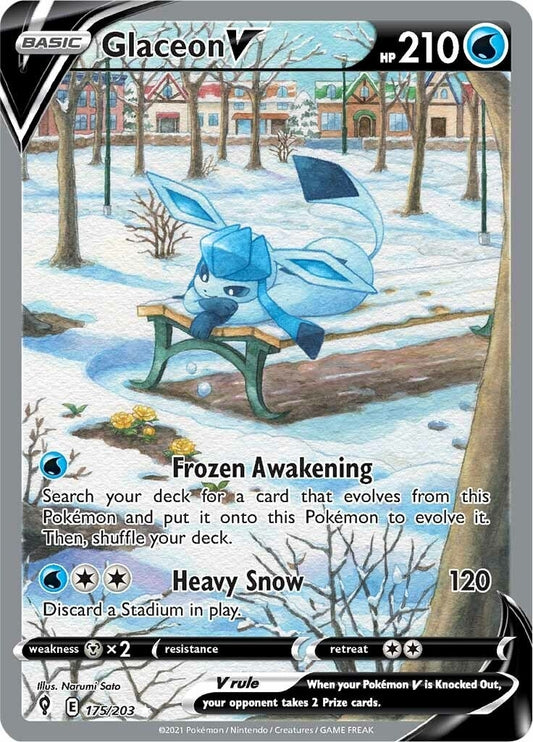 Image for Glaceon V (Alternate Full Art) (175/203) - Pokemon