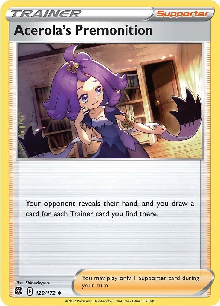 Image for Acerola's Premonition (129/172) - Pokemon
