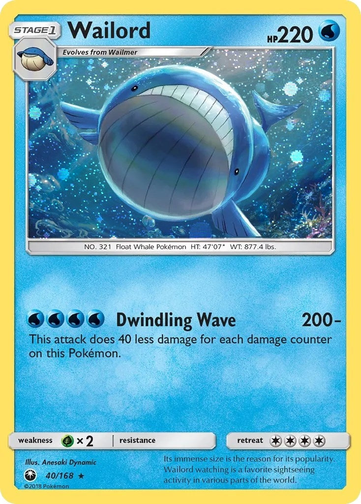 Image for Wailord - 40/168 (Cosmos Holo) (040/168) - Pokemon