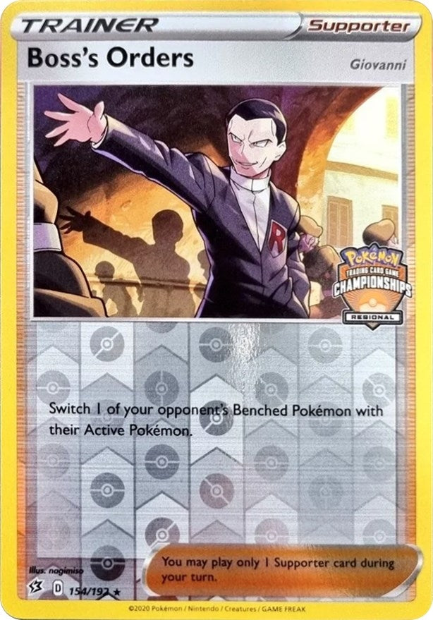 Image for Boss's Orders - 154/192 (Regional Championships) (154/192) - Pokemon