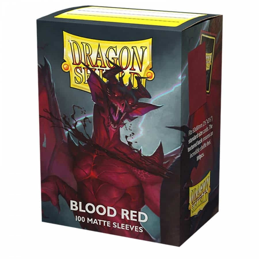 Image for Dragon Shield Matte Sleeves - Blood Red (100-Pack) - Card Sleeves