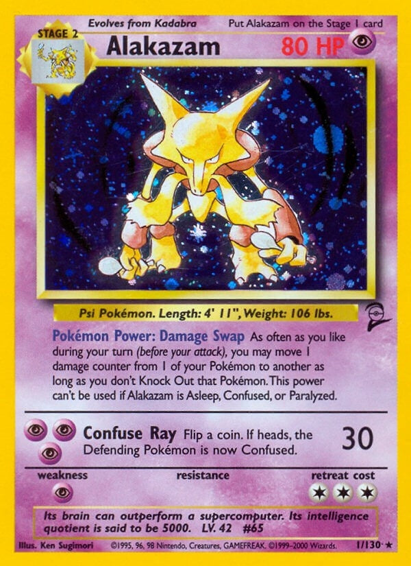 Image for Alakazam (001/130) - Pokemon