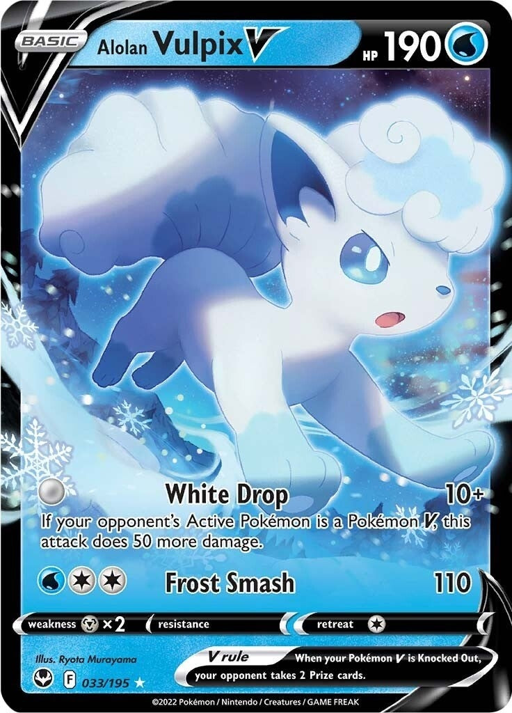 Image for Alolan Vulpix V (033/195) - Pokemon