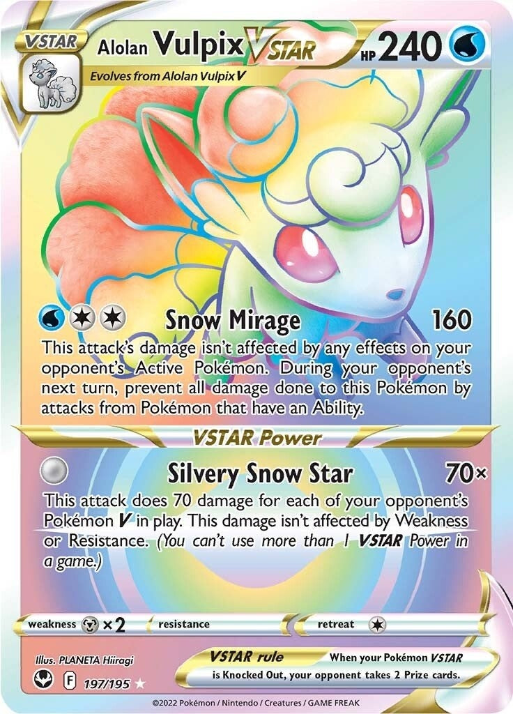 Image for Alolan Vulpix VSTAR (Secret) (197/195) - Pokemon