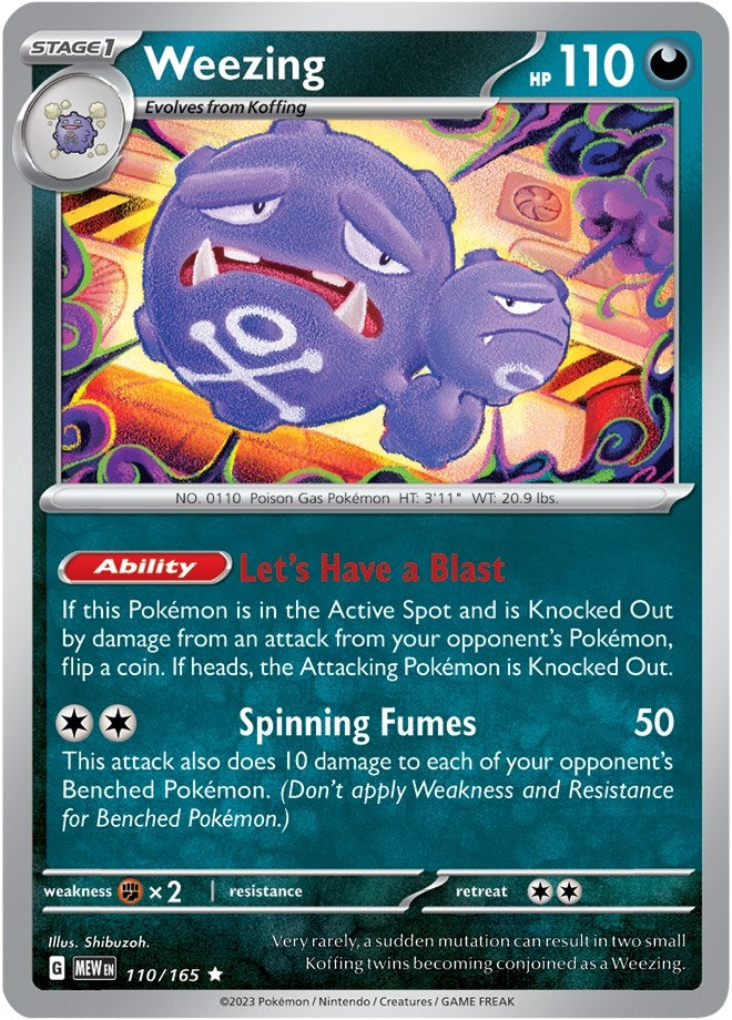 Image for Weezing (110/165) - Pokemon