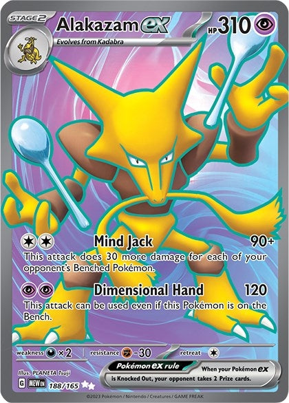 Image for Alakazam ex (188/165) - Pokemon