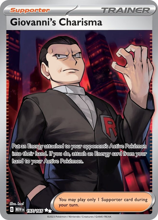 Image for Giovanni's Charisma (197/165) - Pokemon