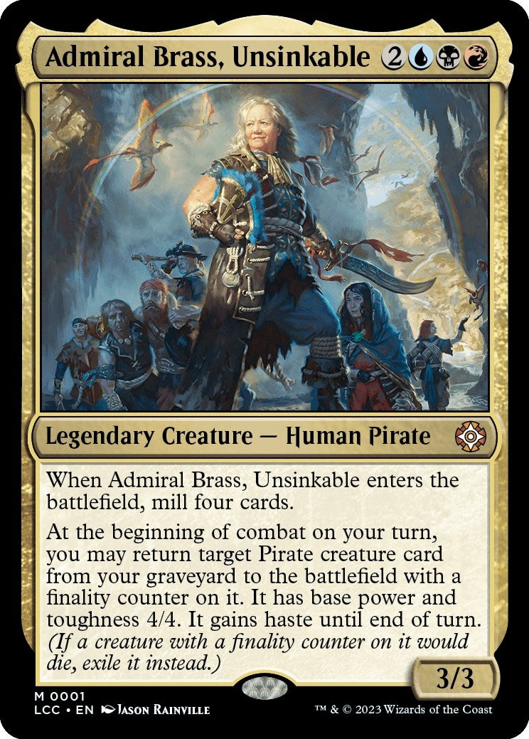 Image for Admiral Brass, Unsinkable (1) - Magic: The Gathering