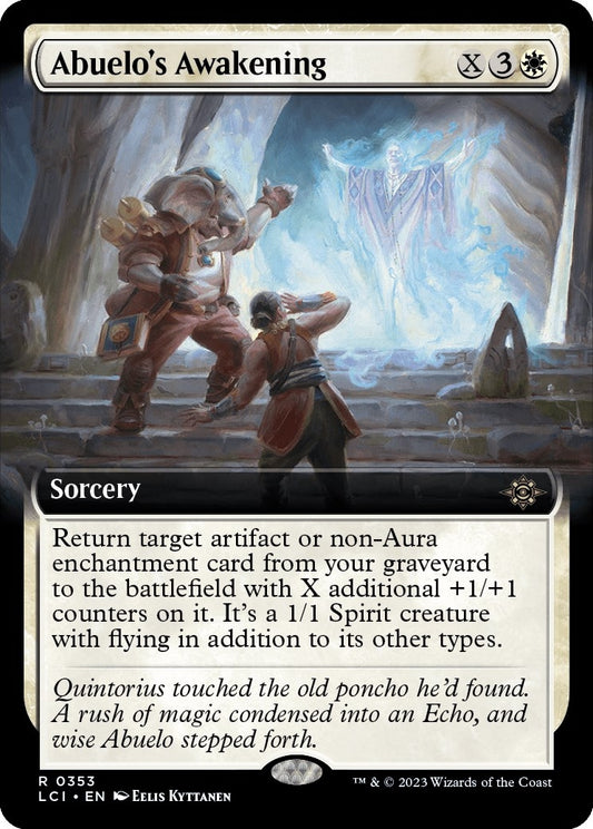 Image for Abuelo's Awakening (Extended Art) (353) - Magic: The Gathering