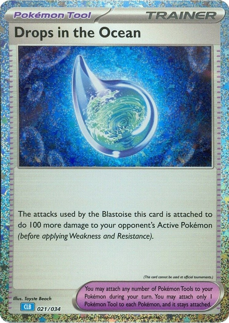 Image for Drops in the Ocean (021/034) - Pokemon