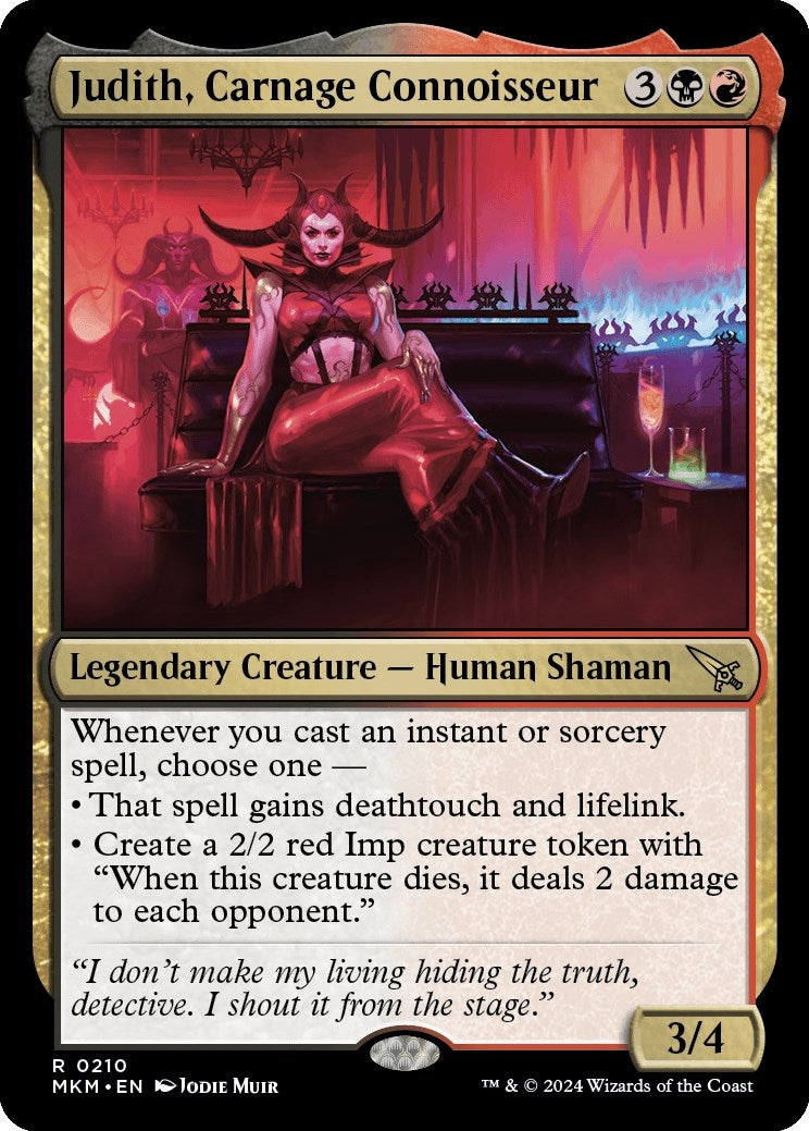 Image for Judith, Carnage Connoisseur (210) - Magic: The Gathering