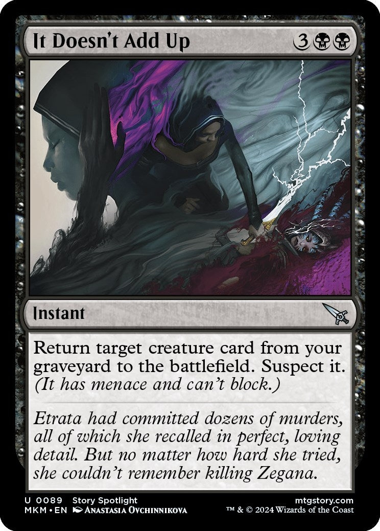 Image for It Doesn't Add Up (89) - Magic: The Gathering