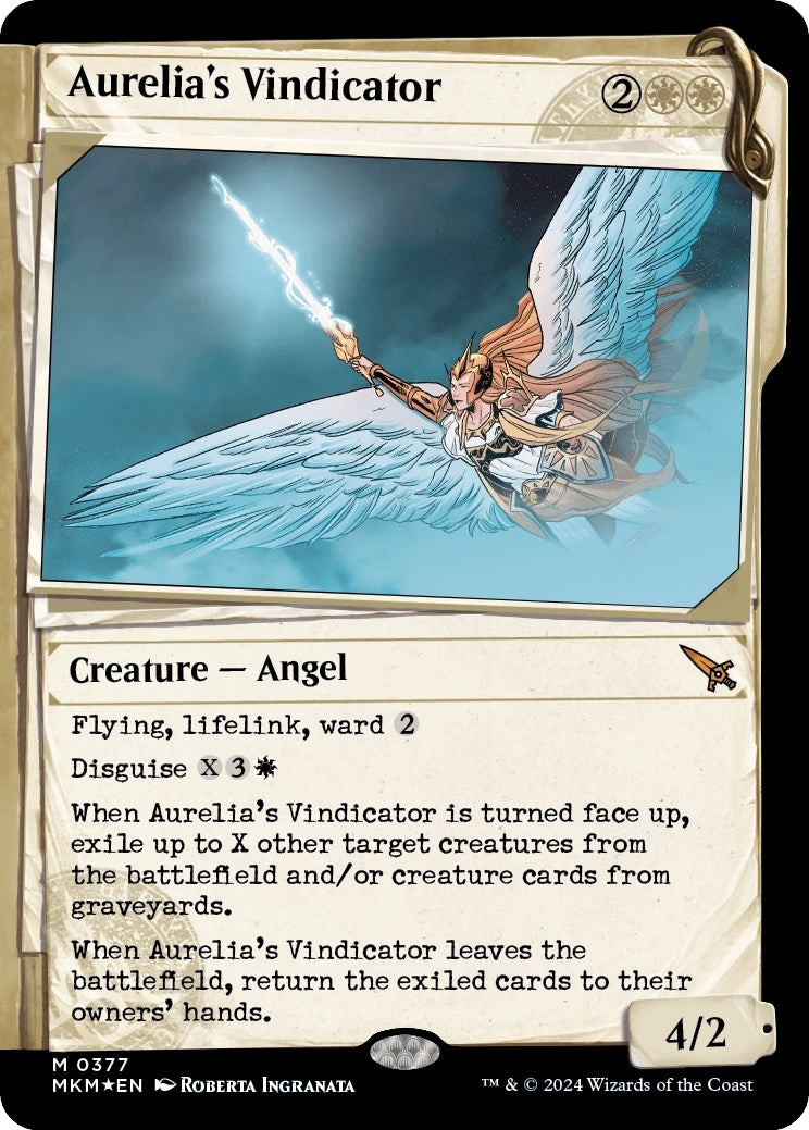 Image for Aurelia's Vindicator (Showcase) (Invisible Ink) (377) - Magic: The Gathering