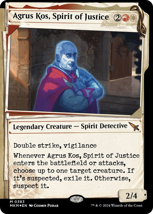 Image for Agrus Kos, Spirit of Justice (Showcase) (Invisible Ink) (383) - Magic: The Gathering