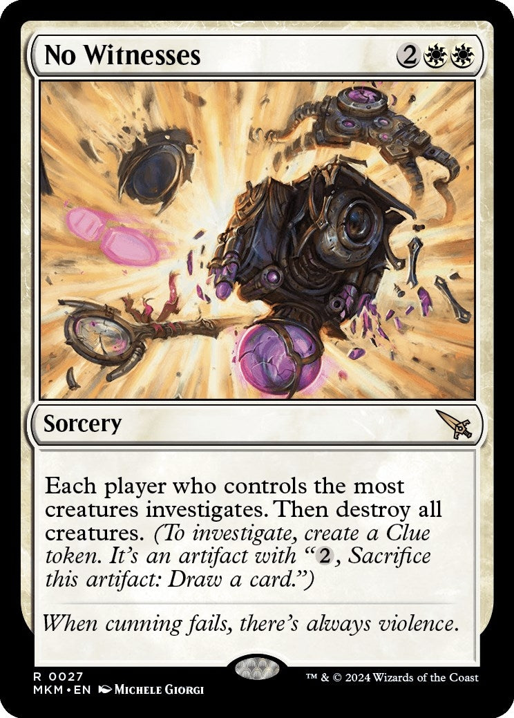 Image for No Witnesses (27) - Magic: The Gathering