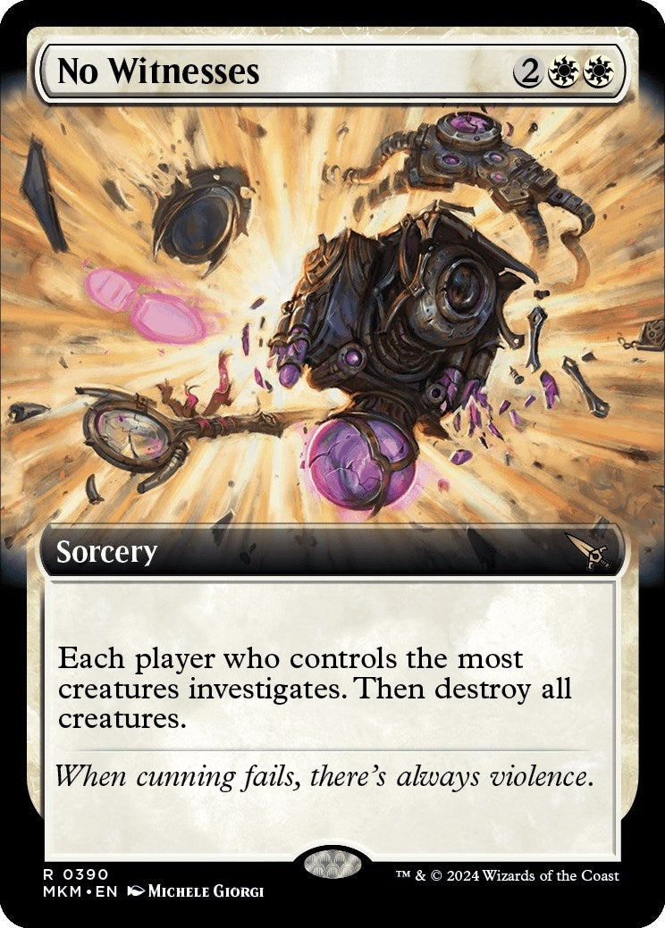 Image for No Witnesses (Extended Art) (390) - Magic: The Gathering