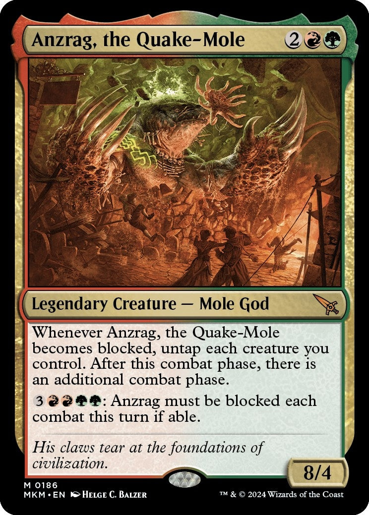 Image for Anzrag, the Quake-Mole (186) - Magic: The Gathering