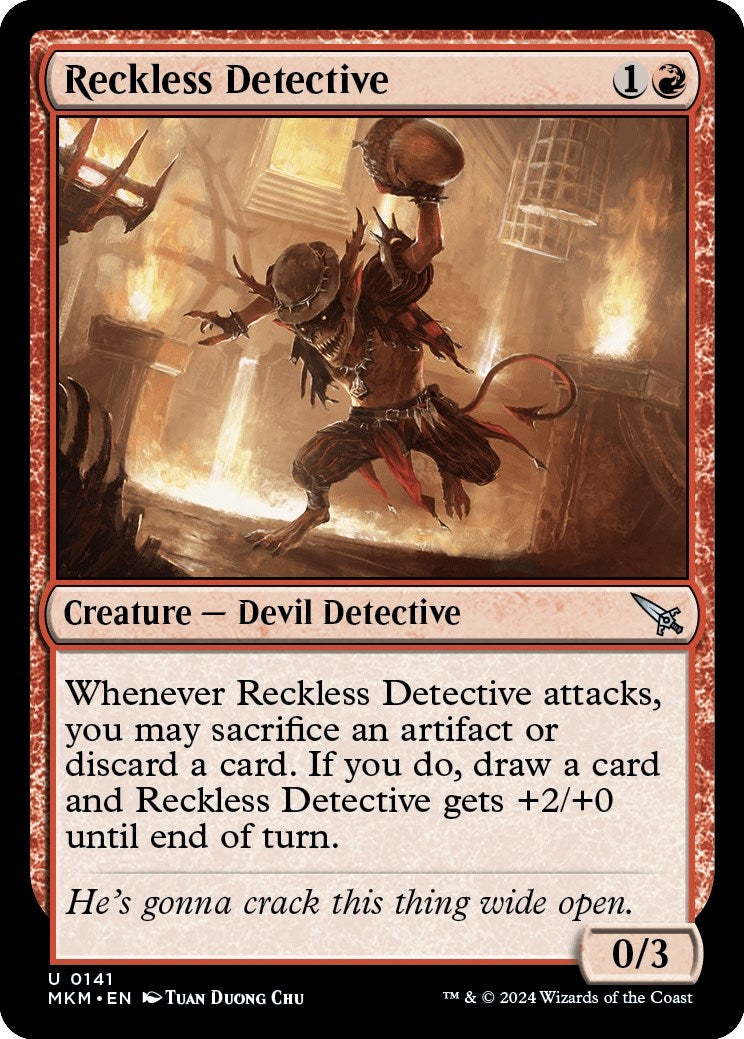 Image for Reckless Detective (141) - Magic: The Gathering