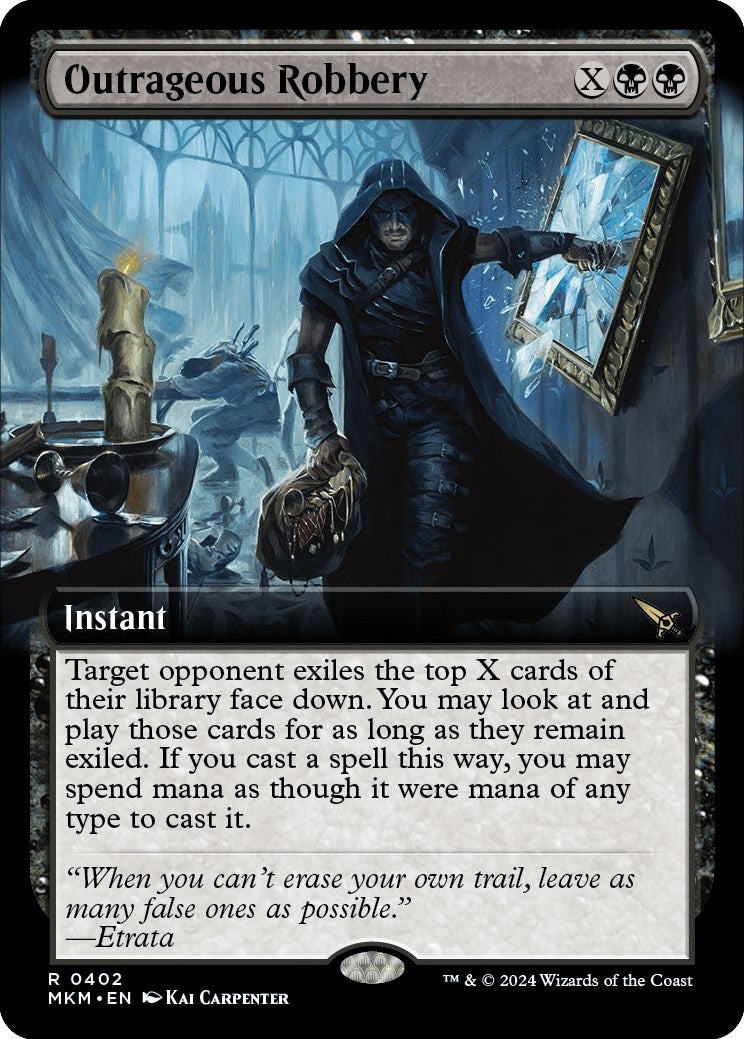 Image for Outrageous Robbery (Extended Art) (402) - Magic: The Gathering