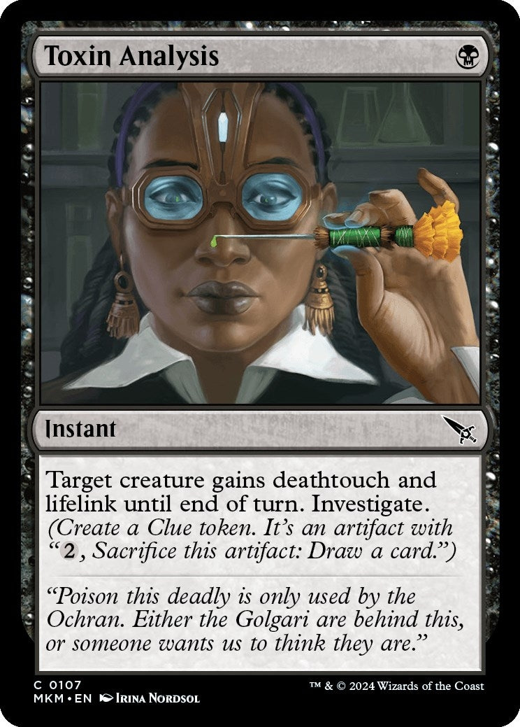 Image for Toxin Analysis (107) - Magic: The Gathering