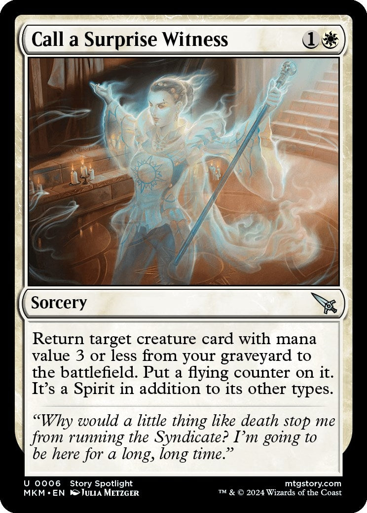Image for Call a Surprise Witness (6) - Magic: The Gathering