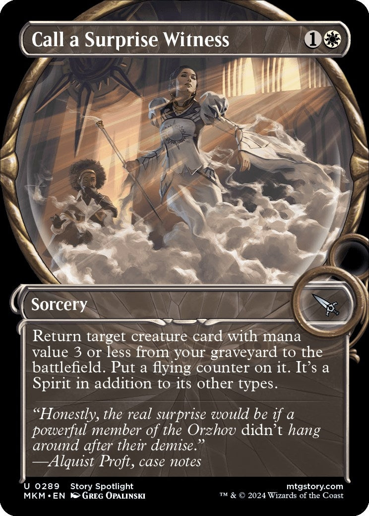 Image for Call a Surprise Witness (Showcase) (289) - Magic: The Gathering