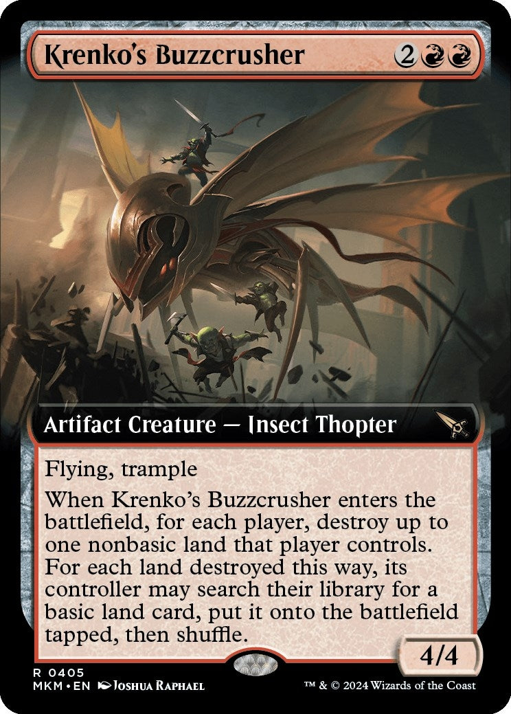 Image for Krenko's Buzzcrusher (Extended Art) (405) - Magic: The Gathering