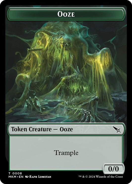 Image for Ooze // A Mysterious Creature Double-Sided Token (8 // 21) - Magic: The Gathering