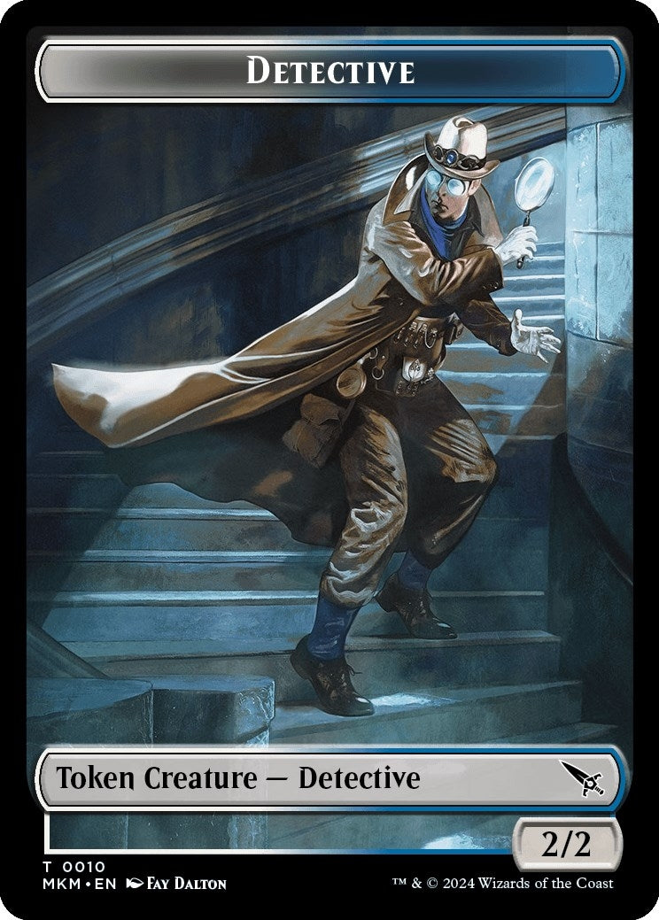 Image for Detective // Thopter (0019) Double-Sided Token (10 // 19) - Magic: The Gathering
