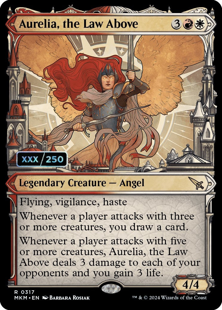 Image for Aurelia, the Law Above (Serial Numbered) (317) - Magic: The Gathering