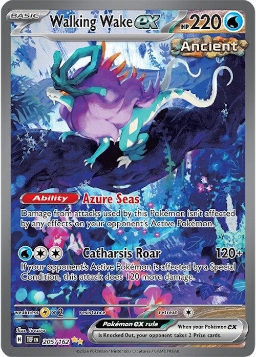 Image for Walking Wake ex (205/162) - Pokemon