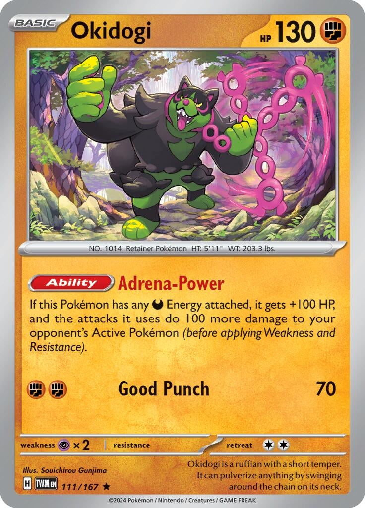 Image for Okidogi (111/167) - Pokemon