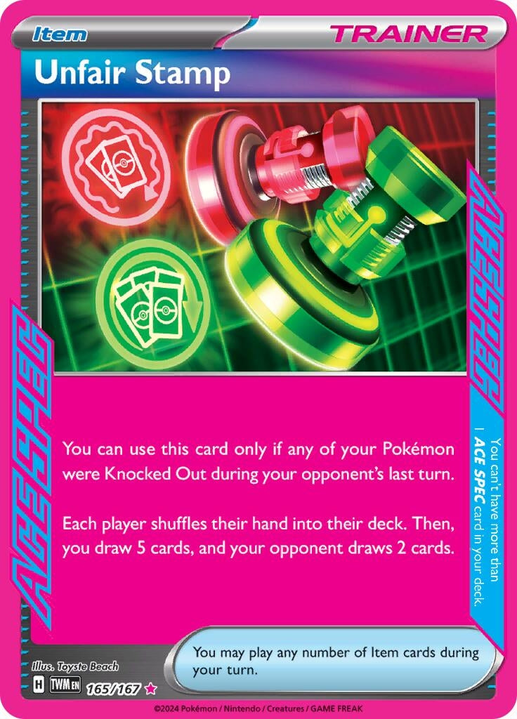 Image for Unfair Stamp (165/167) - Pokemon