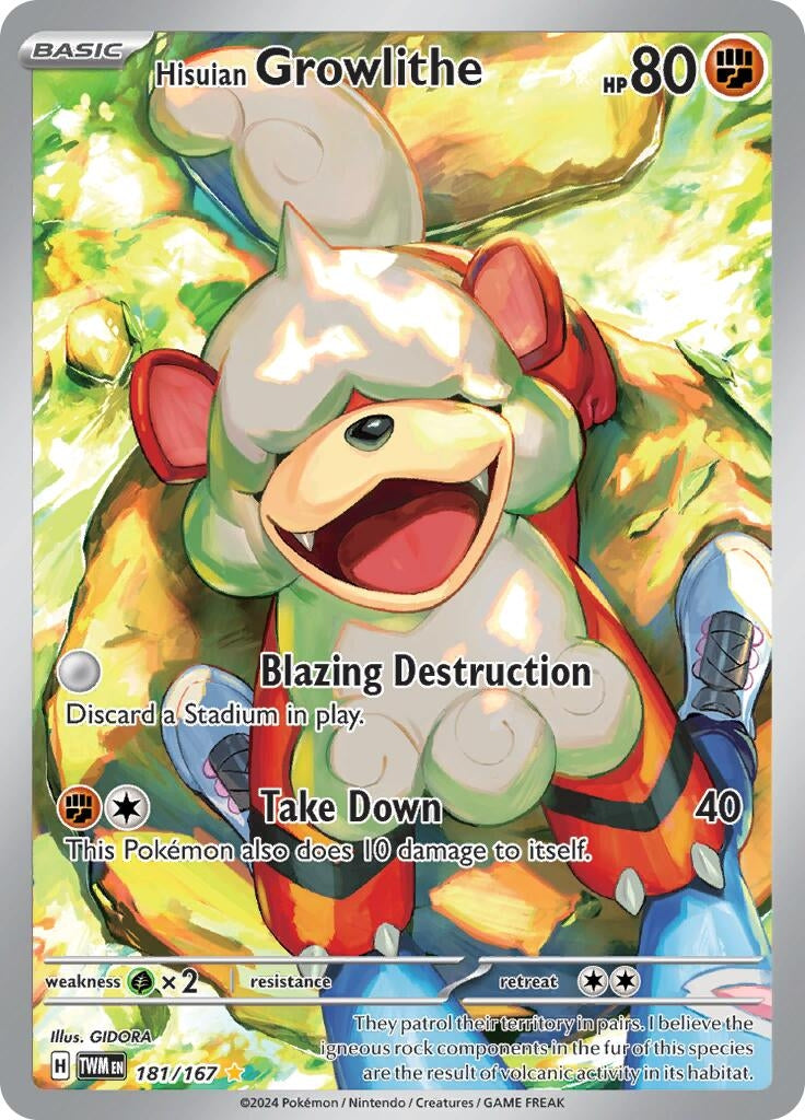 Image for Hisuian Growlithe (181/167) - Pokemon
