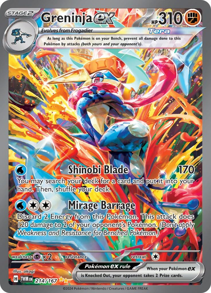 Image for Greninja ex (214/167) - Pokemon