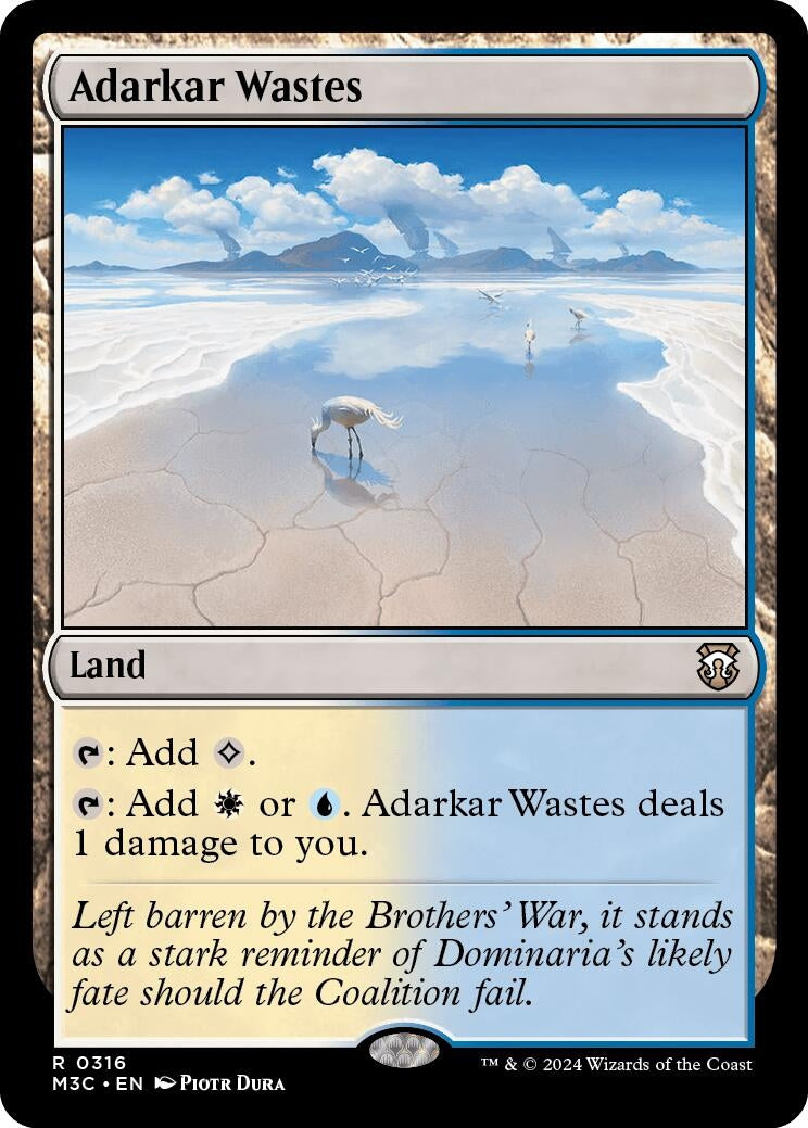 Image for Adarkar Wastes (Ripple Foil) (316) - Magic: The Gathering