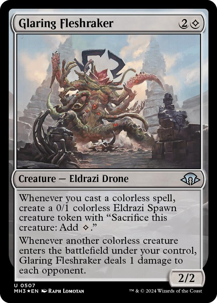 Image for Glaring Fleshraker (Ripple Foil) (507) - Magic: The Gathering